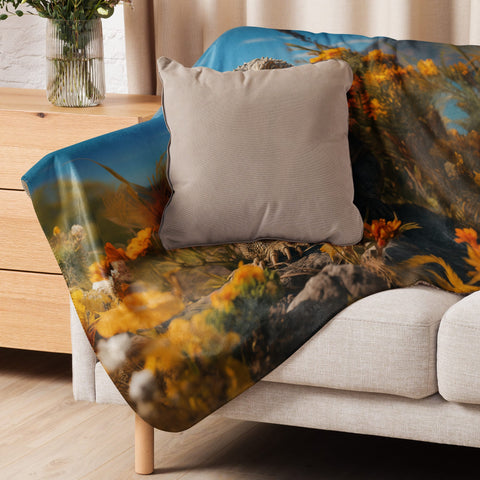 About my Brain Institute Blankets Komodo Dragon Spirit Animal Sherpa Blanket