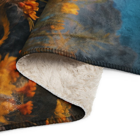 About my Brain Institute Blankets Komodo Dragon Spirit Animal Sherpa Blanket