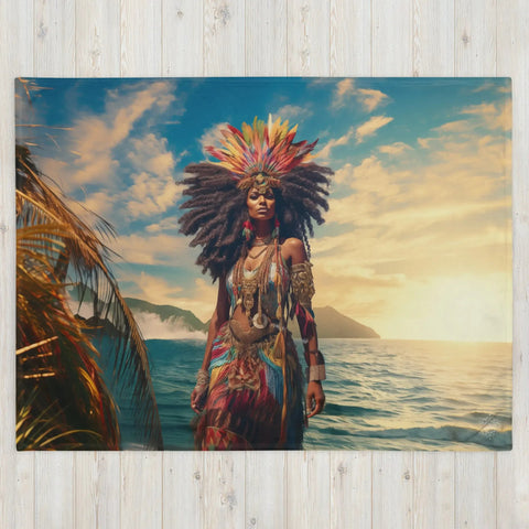 About my Brain Institute Blankets Lemanja Goddess Throw Blanket