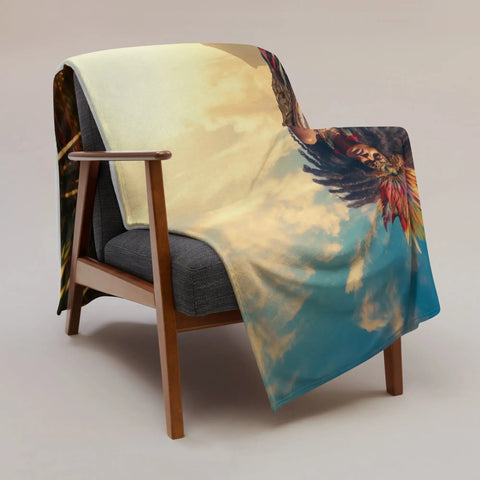 About my Brain Institute Blankets Lemanja Goddess Throw Blanket
