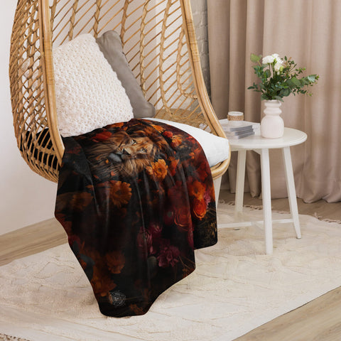 About my Brain Institute Blankets Lion Spirit Animal Sherpa Blanket