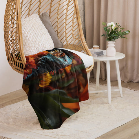 About my Brain Institute Blankets Lizard Spirit Animal Sherpa Blanket