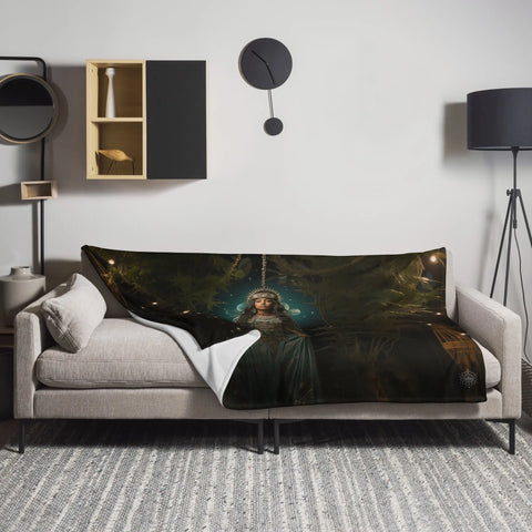 About my Brain Institute Blankets Mama Quilla Goddess Throw Blanket