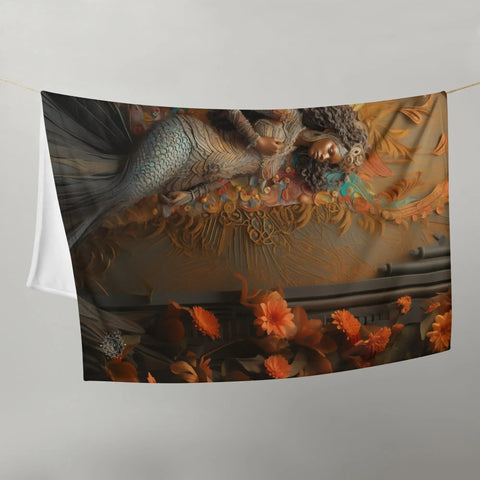 About my Brain Institute Blankets Mami Wata Goddess Throw Blanket