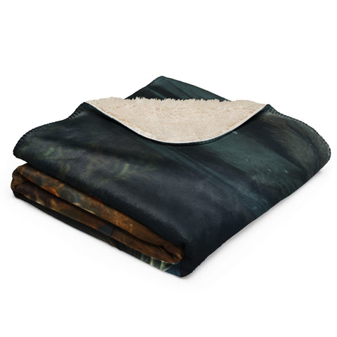 About my Brain Institute Blankets Manatee Spirit Animal Sherpa Blanket