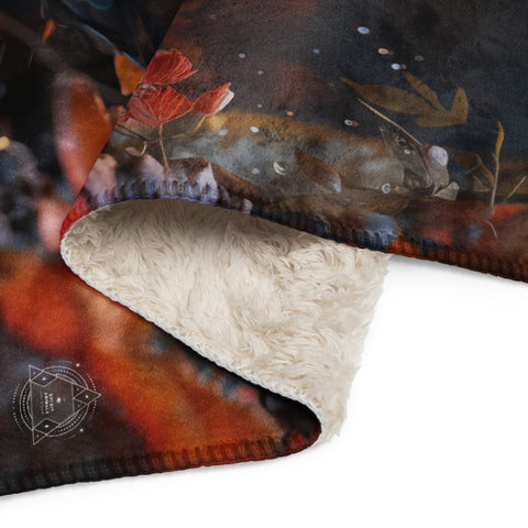 About my Brain Institute Blankets Mandarin Duck Spirit Animal Sherpa Blanket