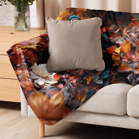 About my Brain Institute Blankets Mandarin Duck Spirit Animal Sherpa Blanket