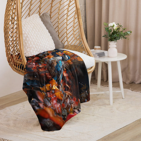 About my Brain Institute Blankets Mandarin Duck Spirit Animal Sherpa Blanket