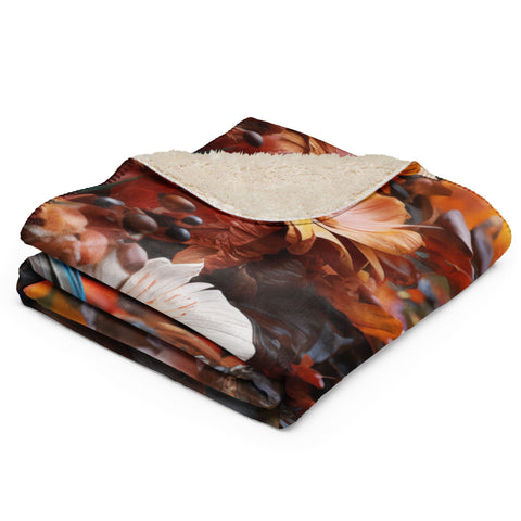 About my Brain Institute Blankets Mandarin Duck Spirit Animal Sherpa Blanket