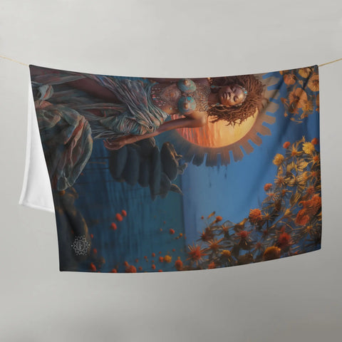 About my Brain Institute Blankets Mawu Goddess Throw Blanket