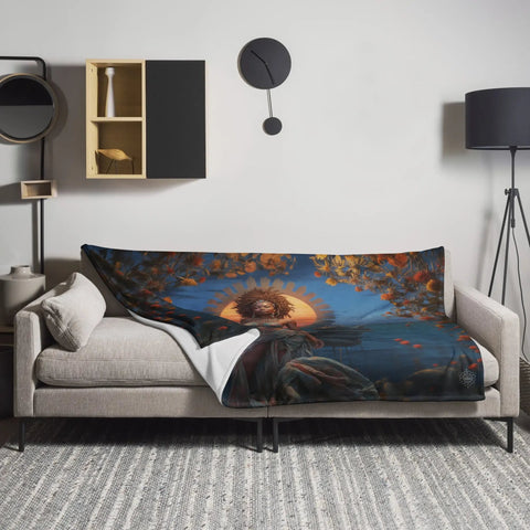 About my Brain Institute Blankets Mawu Goddess Throw Blanket