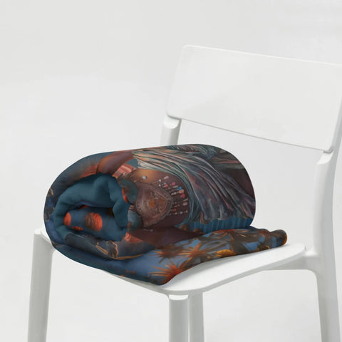 About my Brain Institute Blankets Mawu Goddess Throw Blanket