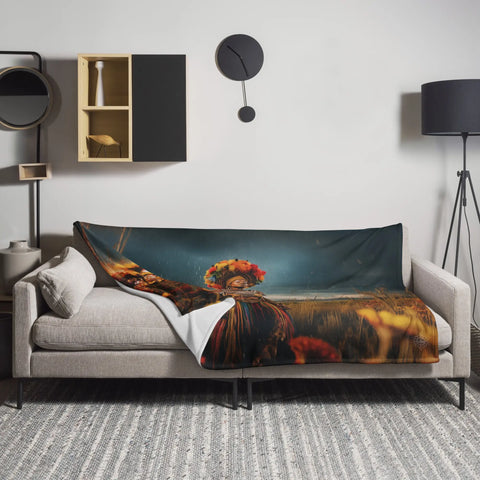 About my Brain Institute Blankets Mbaba Mwana Waresa Goddess Throw Blanket