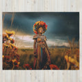 About my Brain Institute Blankets Mbaba Mwana Waresa Goddess Throw Blanket