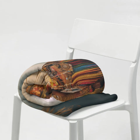 About my Brain Institute Blankets Mbaba Mwana Waresa Goddess Throw Blanket
