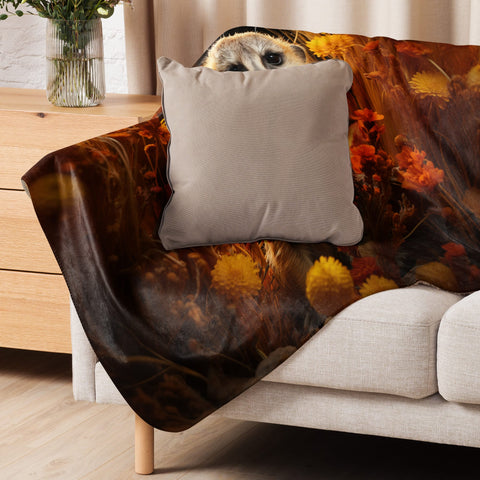 About my Brain Institute Blankets Meerkat Spirit Animal Sherpa Blanket