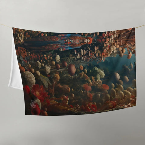 About my Brain Institute Blankets Mielikki Goddess Throw Blanket