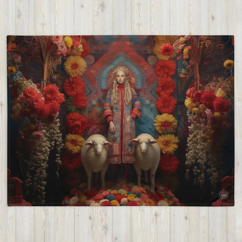About my Brain Institute Blankets Mokosh Goddess Throw Blanket