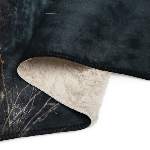 About my Brain Institute Blankets Moose Spirit Animal Sherpa Blanket