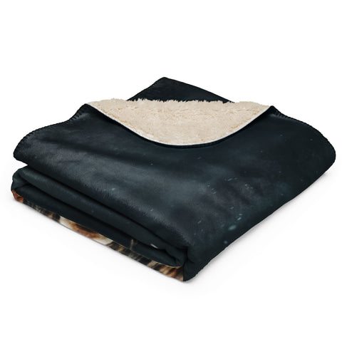 About my Brain Institute Blankets Moose Spirit Animal Sherpa Blanket