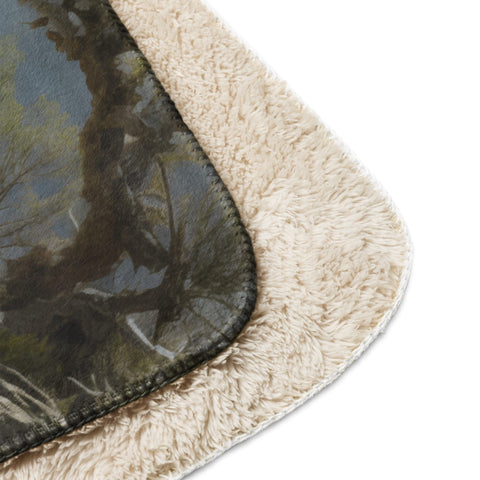 About my Brain Institute Blankets Mountain Goat Spirit Animal Sherpa Blanket