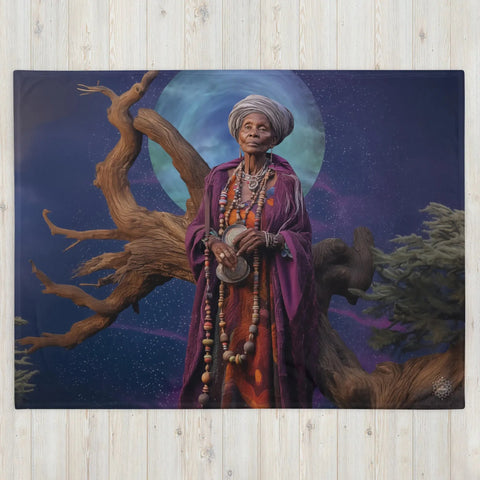 About my Brain Institute Blankets Nana Buluku Goddess Throw Blanket