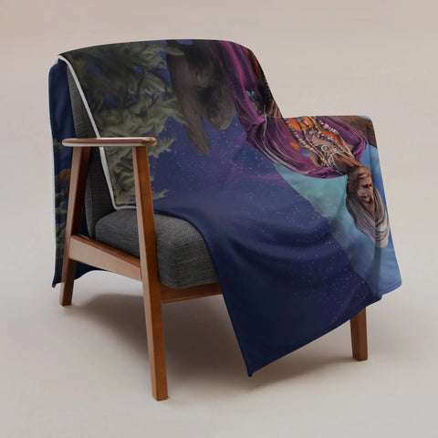 About my Brain Institute Blankets Nana Buluku Goddess Throw Blanket