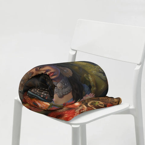 About my Brain Institute Blankets Neang Neak Goddess Throw Blanket