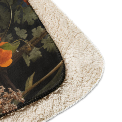 About my Brain Institute Blankets Nightingale Spirit Animal Sherpa Blanket