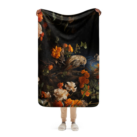 About my Brain Institute Blankets Nightingale Spirit Animal Sherpa Blanket