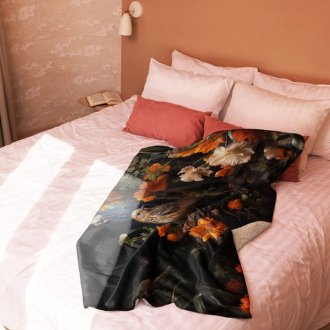 About my Brain Institute Blankets Nightingale Spirit Animal Sherpa Blanket