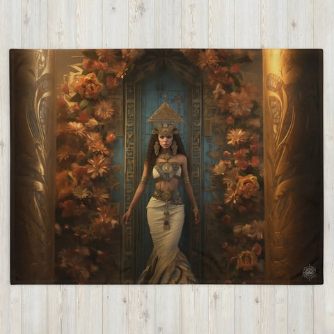 About my Brain Institute Blankets Nisaba Goddess Throw Blanket