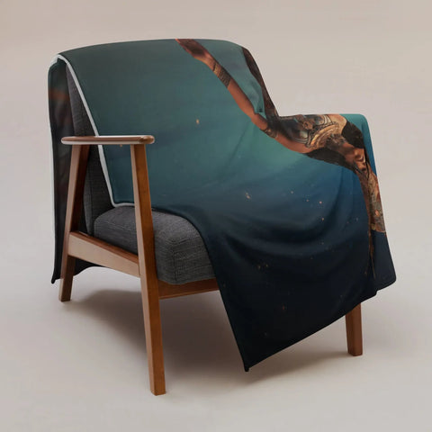 About my Brain Institute Blankets Nuit Goddess Throw Blanket