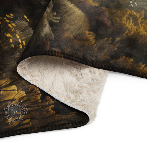 About my Brain Institute Blankets Orca Whale Spirit Animal Sherpa Blanket