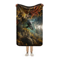 About my Brain Institute Blankets Orca Whale Spirit Animal Sherpa Blanket