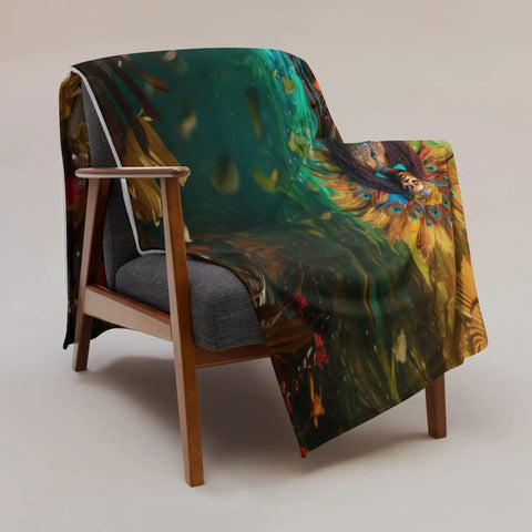 About my Brain Institute Blankets Oshun Goddess Throw Blanket