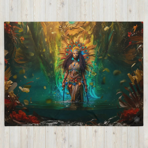 About my Brain Institute Blankets Oshun Goddess Throw Blanket