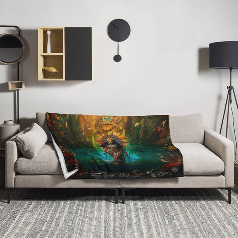 About my Brain Institute Blankets Oshun Goddess Throw Blanket