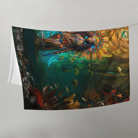 About my Brain Institute Blankets Oshun Goddess Throw Blanket