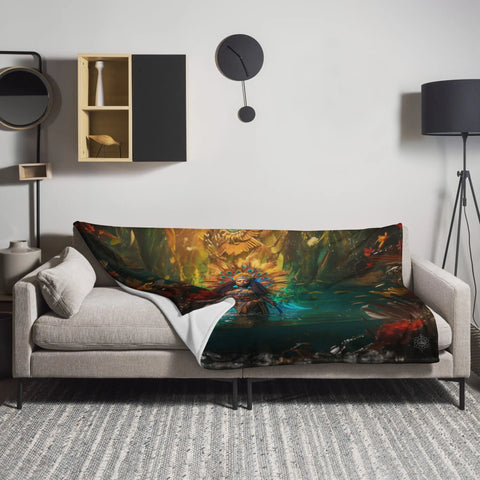 About my Brain Institute Blankets Oshun Goddess Throw Blanket
