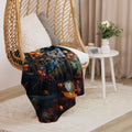 About my Brain Institute Blankets Owl Spirit Animal Sherpa Blanket