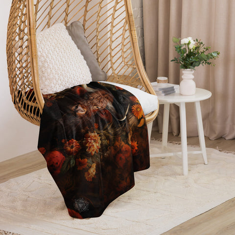About my Brain Institute Blankets Ox Spirit Animal Sherpa Blanket