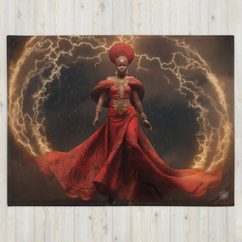 About my Brain Institute Blankets Oya Goddess Throw Blanket