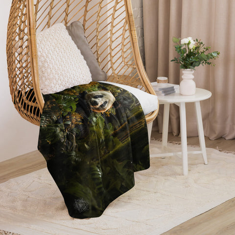 About my Brain Institute Blankets Panda Spirit Animal Sherpa Blanket