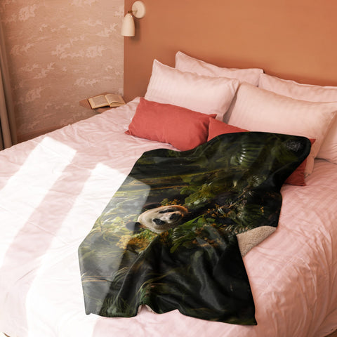 About my Brain Institute Blankets Panda Spirit Animal Sherpa Blanket