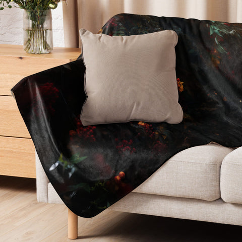 About my Brain Institute Blankets Panther Spirit Animal Sherpa Blanket