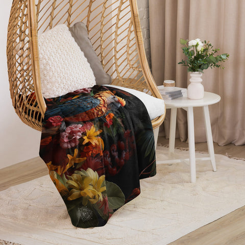 About my Brain Institute Blankets Parrot Spirit Animal Sherpa Blanket