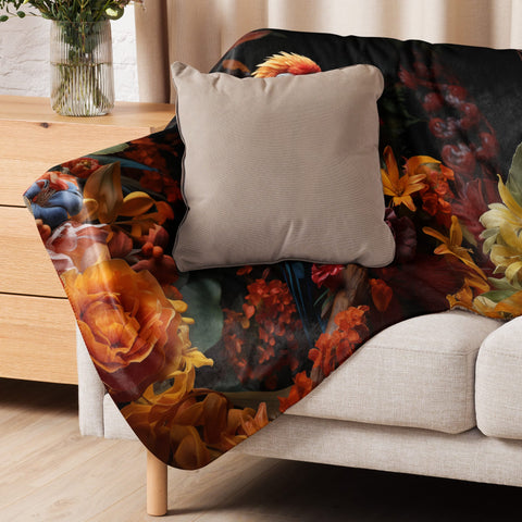 About my Brain Institute Blankets Parrot Spirit Animal Sherpa Blanket