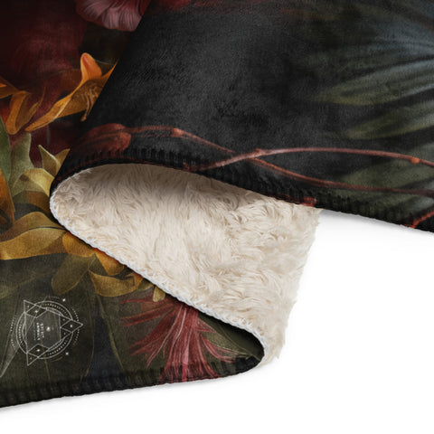 About my Brain Institute Blankets Parrot Spirit Animal Sherpa Blanket