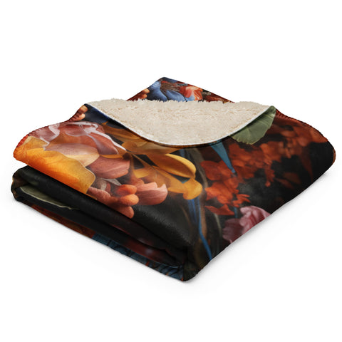 About my Brain Institute Blankets Parrot Spirit Animal Sherpa Blanket